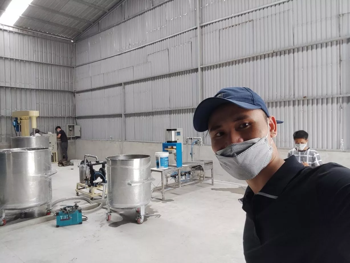 Dây chuyền sản xuất sơn nước quy mô 500 1000 lít