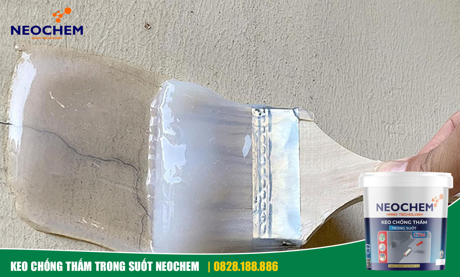 keo chống thấm trong suốt neochem ct66