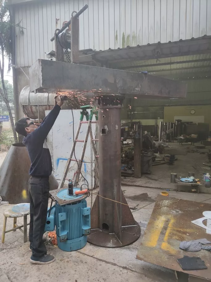 máy khuấy 4000 lít 75kw 100hp