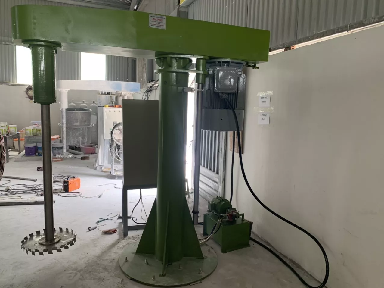 máy khuấy sơn 37kw 1500 lít