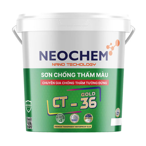 Sơn chống thấm màu tường đứng Neochem CT36 Gold