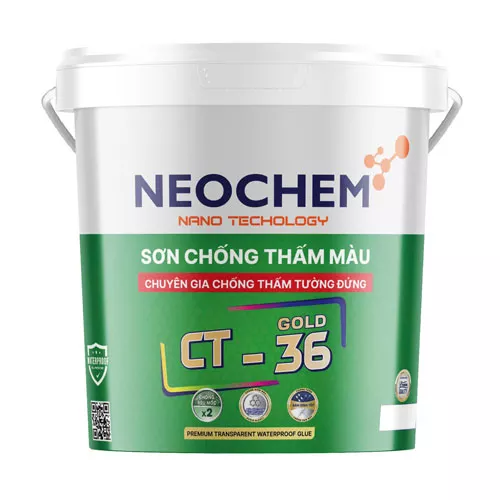 Sơn chống thấm màu tường đứng Neochem CT36 Gold